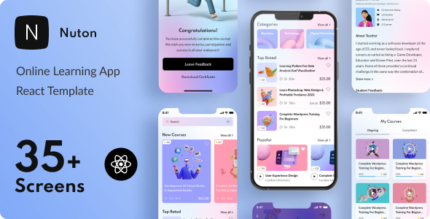 Nuton – Online Learning React App PWA