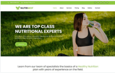 Nutrimof - Nutritional & Health WordPress Theme