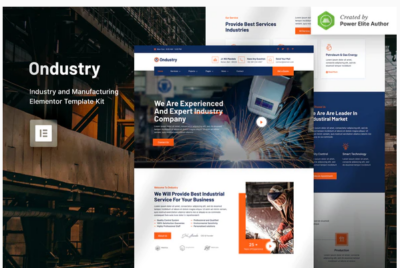 Ondustry - Industry & Manufacturing Elementor Template Kit