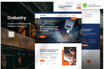 Ondustry – Industry & Manufacturing Elementor Template Kit