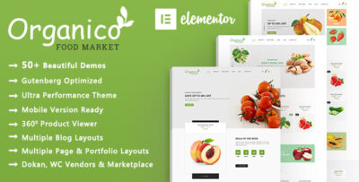 Organico Organic Food WooCommerce WordPress Theme