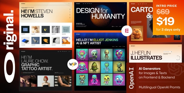 Original - Illustrator & Artist Portfolio WordPress Theme Original - Illustrator & Artist Portfolio WordPress Theme