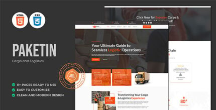 Paketin - Cargo and Logistics HTML Template