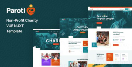 Paroti - Nonprofit Charity Vue Nuxt Template