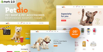 Petaio - Pet Shop & Pet Accessories Responsive Shopify Theme