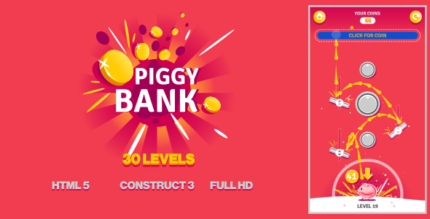 Piggy Bank - HTML5 Game (Construct3)