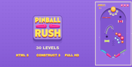 Pinball Rush - HTML5 Game (Construct3)