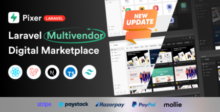 Pixer- React Laravel Ecommerce Multivendor Digital Marketplace v6.6.1