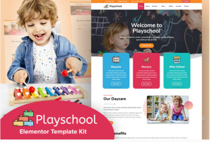 Playschool - Childcare & School Elementor Template Kit