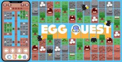 Premium Game - EggQuest HTML5 , Construct 3