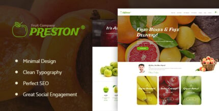 Preston Fruit Company & Organic Farming WordPress Theme