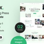Printox - T-shirt Printing Press HTML Template