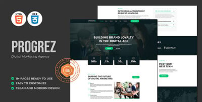 Progrez - Marketing Agency HTML Template