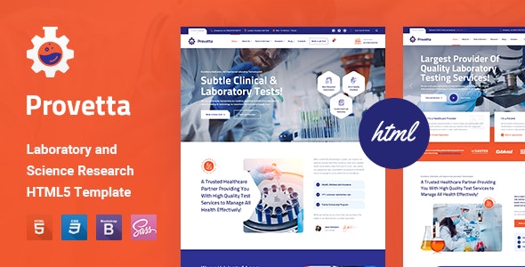 Provetta - Laboratory & Science Research HTML5 Template Provetta - Laboratory & Science Research HTML5 Template