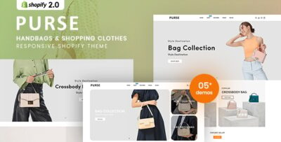 Purse - Handbags & Shopping Clothes Responsive Shopify Theme