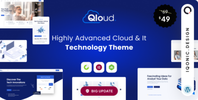 Qloud 3.0 - WHMCS, Cloud Computing & Server WordPress Theme