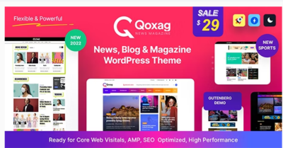 Qoxag - WordPress News Magazine Theme