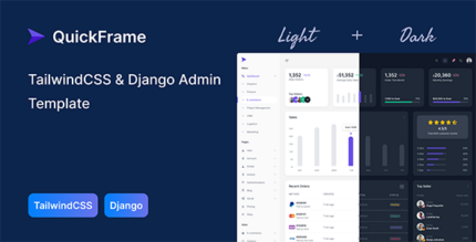 QuickFrame - TailwindCSS & Django Admin & Dashboard Template