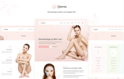 Qurux - Dermatology and Skin Care Template Kit