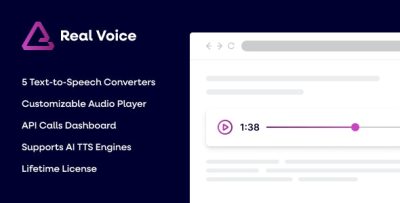 Real Voice - AI Text to Speech Plugin for WordPress v1.24