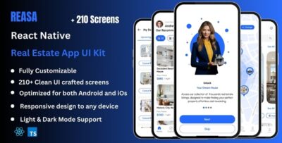Reasa - Real Estate React Native CLI App Ui Kit