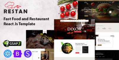 Restan - Food and Restaurant React Js Template