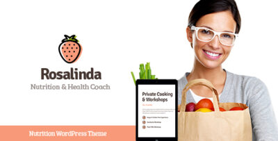 Rosalinda Health Coach & Vegetarian Lifestyle WordPress Theme