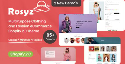 Rosyz - MultiPurpose Clothing and Fashion eCommerce Shopify 2.0 Theme