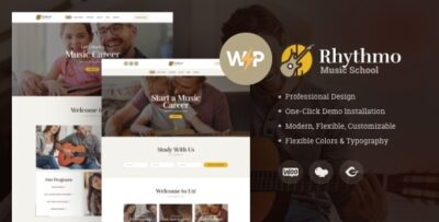 Rythmo Arts & Music School WordPress Theme