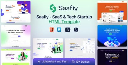 Saafiy - Software, SaaS & Startup Landing HTML5 Template