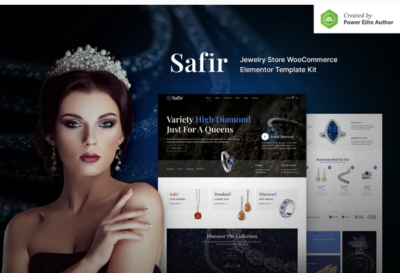 Safir – Jewelry Store WooCommerce Elementor Template Kit