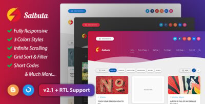 Salbuta Blog & Personal Responsive Blogger Theme