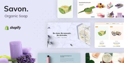 Savon - Handmade Soap, Cosmetics Beauty Shopify Theme