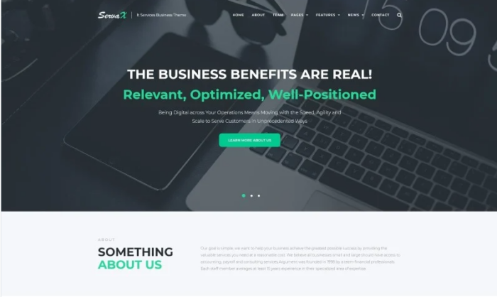 ServaX - IT Services Business WordPress Theme