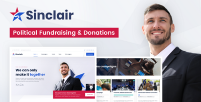 Sinclair - Political Fundraising & Donations WordPress Theme