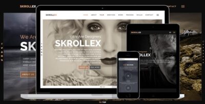 Skrollex - Creative One Page Parallax - HTML Template