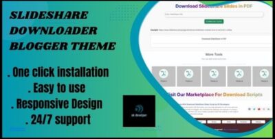 Slideshare Downloader Theme For Blogger