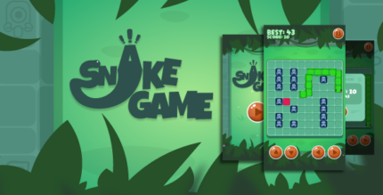 Snake Game - HTML5, mobile adaptive, Construct 3 (.c3p)