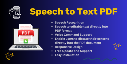 Speech to Text PDF Script for Blogger