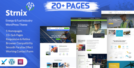 Strnix - Solar and Green Energy WordPress Theme