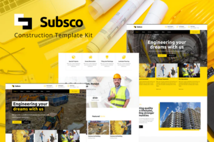 Subsco - Construction Elementor Template Kit