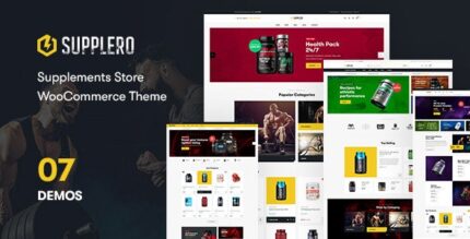 Supplero - Supplement Store WooCommerce Theme