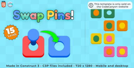 Swap Pins! - HTML5 Casual game