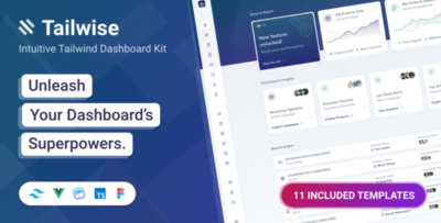 Tailwise - Tailwind CSS Vue Typecript Admin Dashboard Template