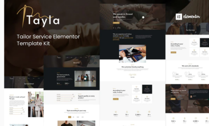 Tayla - Tailor Service Elementor Template Ki