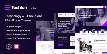 Techlon - Technology & IT Solutions WordPress Theme