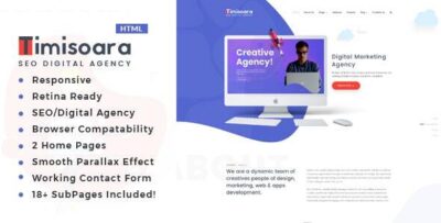 Timisoara - SEO Digital Agency HTML5 Template