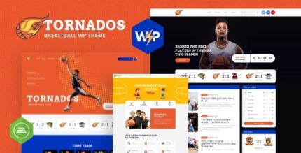 Tornados Basketball NBA Team WordPress Theme