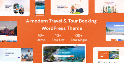 Tourio - Travel & Tour Booking WordPress Theme