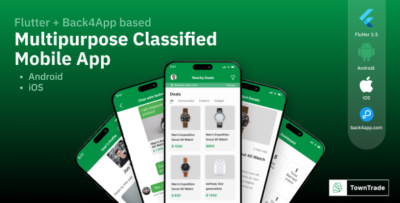 TownTrade - Flutter based multi-purpose classified Mobile App